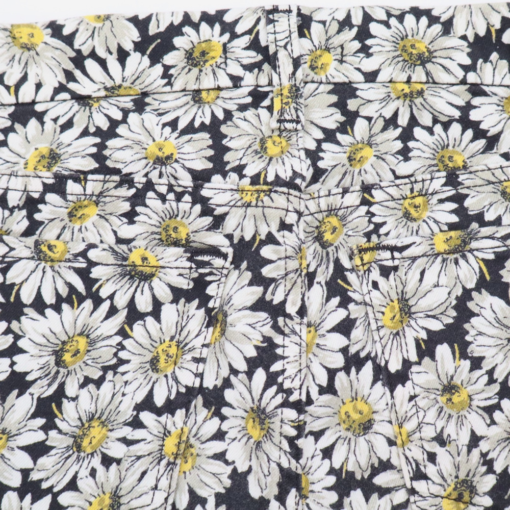 Womens 7 FOR ALL MANKIND Sz 25 Sunflower Skinny Jeans Stretch Black Yellow - Picture 11 of 12